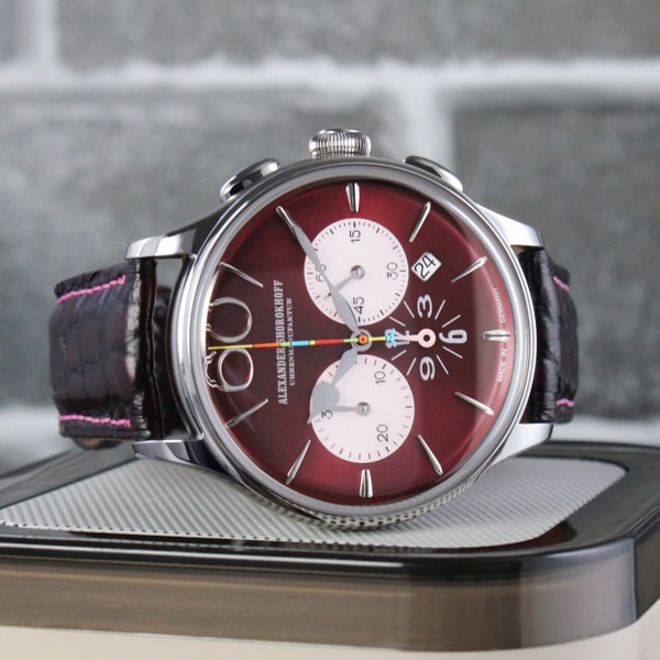 Alexander Shorokhoff Happy Second Bordeaux AS.HS-06 - 42mm