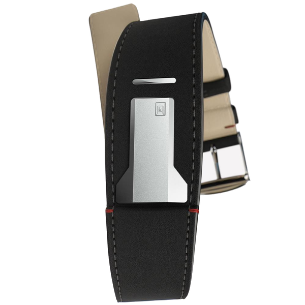 Klokers Raised Strap Black Leather 22mm